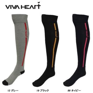 ビバハート VIVA HEART レディース サイドライン オーバーニーソックス｜depot-044