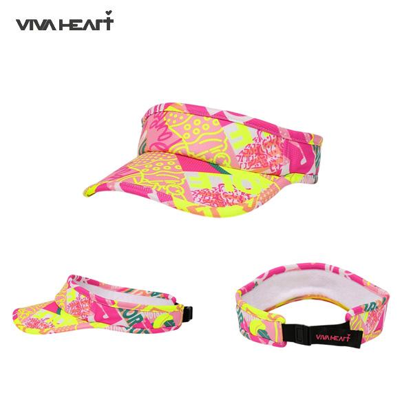 ビバハート VIVA HEART ユニセックス 春夏秋 軽量 U-PARLOR プリントカーブバイザ...