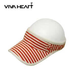 ビバハート VIVA HEART レディース 春夏秋 ボーダー サンバイザー｜depot-044