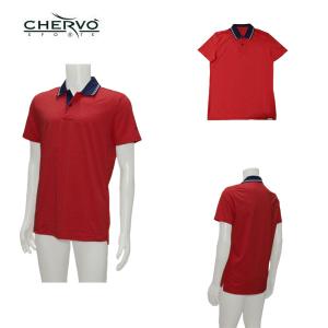 シェルボ CHERVO 031-21541 メンズ 半袖ポロシャツ 吸汗速乾 UVカット ストレッチ ゴルフウェア スポーツウェア 春夏 CHERVO（シェルボ） メンズ 春夏 UVカット 吸水速乾 ストレッチ 半袖