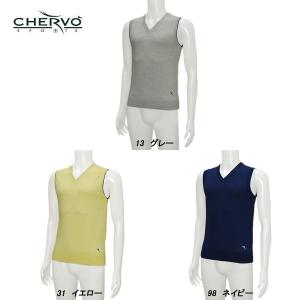 シェルボ　ベスト　ネイビー CHERVO シェルボ メンズ 春秋 サンプル品 防風 ナイロンベスト