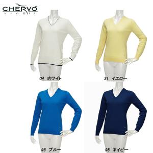coco 未使用品 シェルボ CHERVO レディース 長袖シャツ 44(L) 白 ホワイト ハーフジップ ストレッチ 裏微起毛 CHERVO シェルボ レディース 秋冬 保温 ストレッチ ハーフジップ