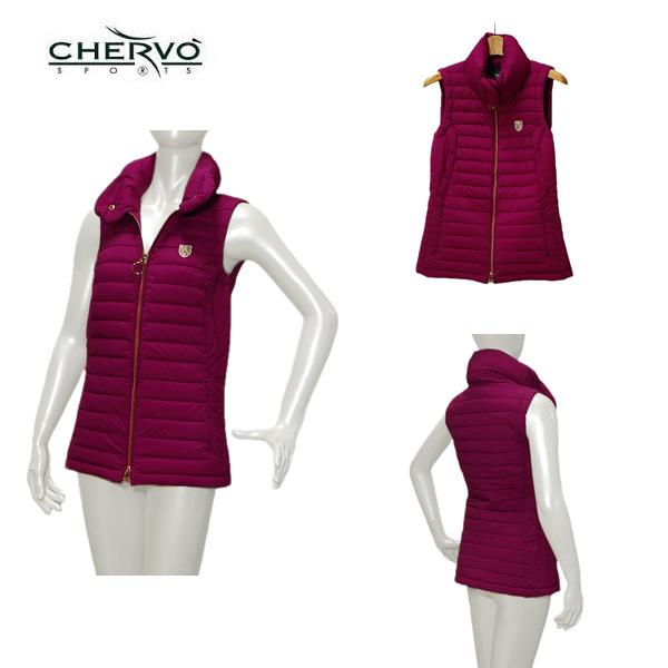 シェルボ CHERVO レディース 秋冬 保温 ストレッチ 中綿ベスト サイズ40