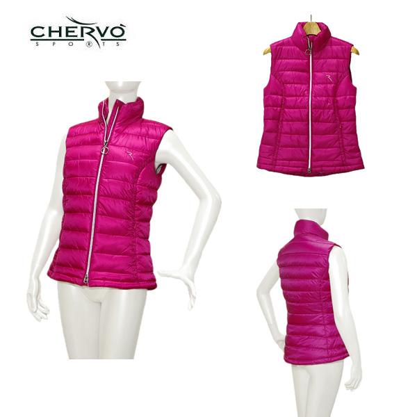 シェルボ CHERVO レディース 秋冬 保温 撥水性 防シミ性 通気性 中綿ベスト サイズ40