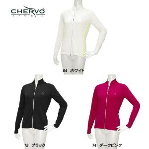 サイズ：44 CHERVO シェルボ  半袖ポロシャツ  ベージュ系 [240101449095] ゴルフウェア レディース ストスト 新品】CHERVO シェルボ 半袖ポロシャツ ベージュ系 44 ゴルフ