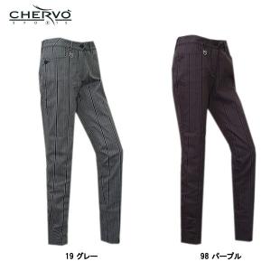 シェルボ CHERVO レディース ストレッチ ストライプ柄