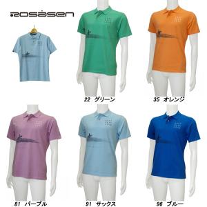 ロサーセン　ROSASEN ポロシャツ Rosasen（ロサーセン） メンズ 春夏 半袖 オーバーダイ カノコ
