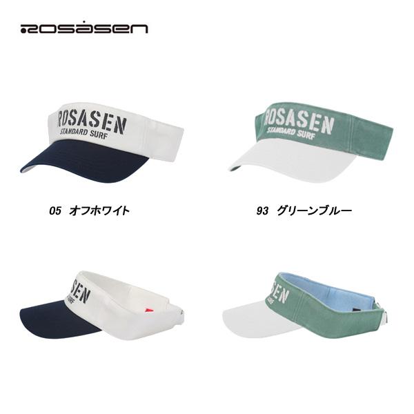 ロサーセン Rosasen レディース 春夏 T/Cツイルバイオウォッシュ配色バイザー
