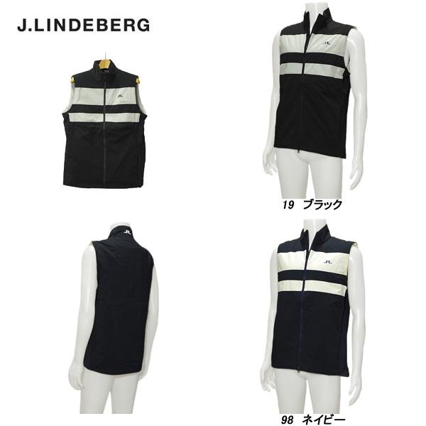 J.リンドバーグ J.LINDEBERG メンズ 秋冬 撥水 軽量 防風 ポケッタブル 中綿フルジッ...