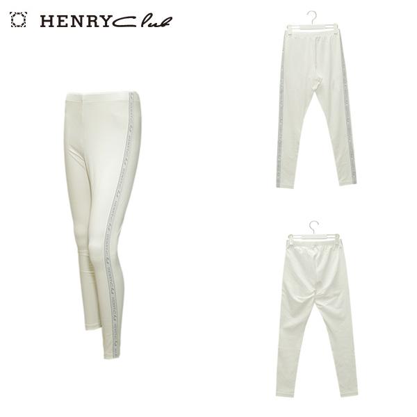 ヘンリークラブ HENRY Club レディース 秋冬 マイクロ杢ベア レギンス