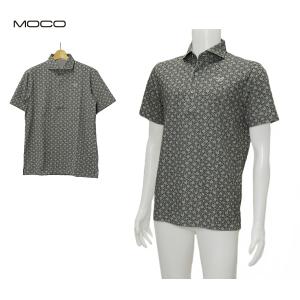 MOCO モコ メンズ 春夏 サンプル プラネット 鹿の子プリント 半袖シャツ サイズ50(L)｜depot-044