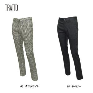 トラット TRATTO メンズ 秋冬 撥水 ハウンドトゥースモナリザ ストレートパンツ