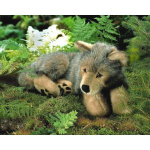 ケーセン（kosen）社 オオカミの子（伏せ）ソフト : 木のおもちゃ