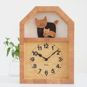 KICORI ネコの親子の時計｜depot-netshop