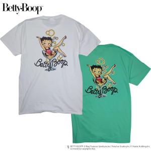 ベティーブープ BETTY BOOP ベティちゃん tシャツ カットソー メンズ レディース ユニセックス 大きいサイズ キャラクター Tシャツ CHAMPAGNE GLASS ST｜depot-select