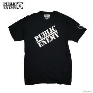 PUBLIC ENEMY パブリックエネミー tシャツ カットソー バンドT ロックT メンズ ユニセックス ラップ ヒップホップ RAP HIPHOP 黒 Tシャツ ST 半袖｜depot-select