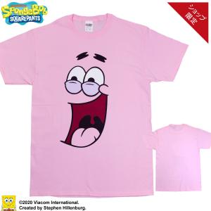 スポンジボブ パトリックスター Tシャツ キャラクター ティシャツ PATRIC STAR FACE キャラクター メンズ レディース キッズ 大きいサイズ 服｜depot-select