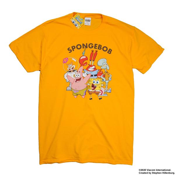 スポンジボブ Tシャツ キャラクター ティシャツ SPONGEBOB USUAL MEMBERS S...