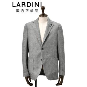 ラルディーニ LARDINI シャツジャケット メンズ IZUMO イズモ シングル2つ釦 カラミ織...