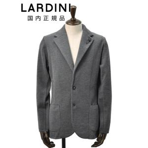 ラルディーニ LARDINI ニットジャケット メンズ 2つ釦シングル JYLJM56J ウールクロス メランジグレー ブート二エール付 国内正規品 でらでら 公式ブランド｜deradera