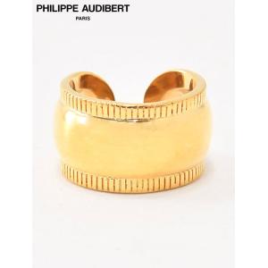 フィリップ オーディベール PHILIPPE AUDIBERT リング メンズ JAKE RING サイドライン 真鍮指輪 ゴールドメッキ 国内正規品 でらでら公式｜deradera