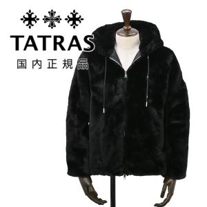 TATRAS ファーブルゾン ブラック TATRAS（タトラス） コート ジャケット MENFI メンフィ ボアブルゾン