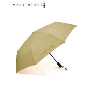 マッキントッシュ MACKINTOSH 折り畳み傘 メンズ ワンプッシュ オート開閉式 ポリエステル ベージュ ブランドロゴデザイン 国内正規品 でらでら公式 ブランド｜deradera