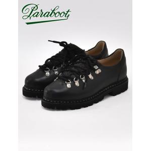 パラブーツ PARABOOT クリュサ CLUSAZ ショートブーツ メンズ ワークシューズ 革靴 ブラック ボアデザイン オイルドレザー 国内正規品 でらでら 公式ブランド｜deradera