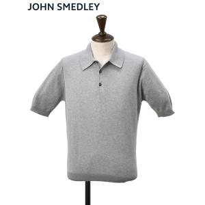 ジョンスメドレー JOHN SMEDLEY 半袖ニットポロシャツ メンズ ISIS 3つ釦仕様 シー...