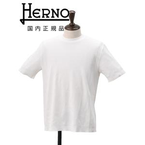 ヘルノ HERNO 半袖Tシャツ メンズ クルーネックニットソー JG000206U JERSEY ...