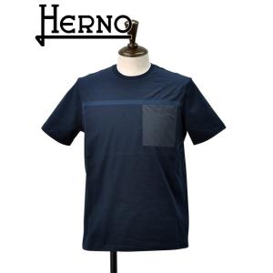 ヘルノ ラミナー HERNO LAMINAR 半袖Tシャツ メンズ GORE-TEX胸ポケット付き ...
