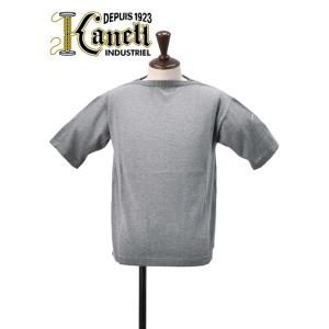カネル KANELL 半袖ニットソー メンズ バスクシャツ サマーセーター ISOLDE グレーメラ...
