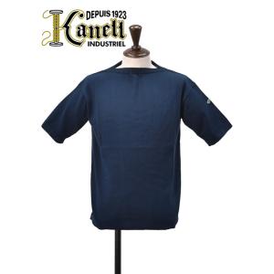 カネル KANELL 半袖ニットソー メンズ バスクシャツ サマーセーター ISOLDE ネイビー ...