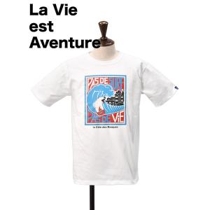 La vie est aventure ラ ヴィ エ アバンチュール 半袖Tシャツ メンズ クルーネ...