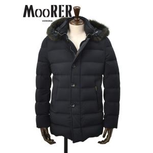 ムーレー MooRER メンズ 軽量ダウンジャケット MORESCO モレスコ  ラクーンファー付き...