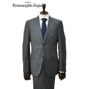 エルメネジルド ゼニア cloth by Ermenegildo Zegna シングルスーツ メンズ グレー Superlativo スペルラティボ TROFEO　トロフェオ 日本製｜deradera