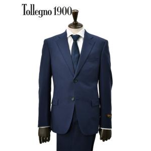 トレーニョ TOLLEGNO1900 シングルスーツ メンズ 2つ釦フロント 3Dウール Super...