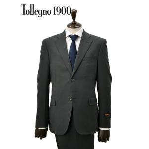 トレーニョ TOLLEGNO1900 シングルスーツ メンズ 2つ釦フロント 3Dウール Super...
