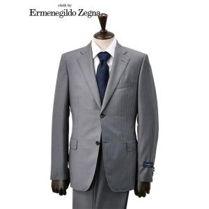 エルメネジルド・ゼニア Ermenegildo Zegna メンズスーツ シングル2つボタン TROFEO トロフェオ ブラック シャドーストライプ Men's suits｜deradera