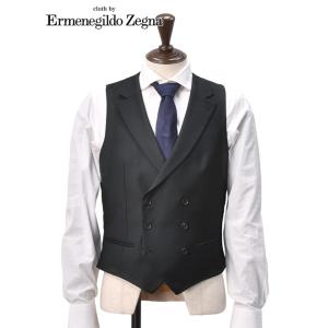 エルメネジルド ゼニア cloth by Ermenegildo Zegna ダブルブレスト 襟付きベスト スペルラティボ 日本製｜deradera