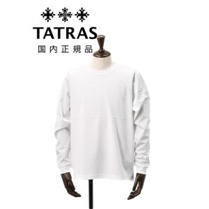 タトラス TATRAS 長袖Tシャツ メンズ クルーネックカットソー オスモ OSMO ホワイト 白...