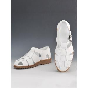 パラブーツ　　PARABOOT パシフィック PASIFIC メンズサンダル ホワイト GRグレイン...