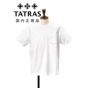 タトラス TATRAS 半袖Tシャツ メンズ クルーネックカットソー ピライノ PIRAINO ホワ...