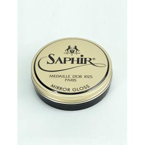 サフィールノワール Saphir Noir【返品交換不可】【2色展開】最高級シリーズ 簡単に光らす事ができる鏡面磨き専用ワックス MIRROR GLOSS 靴磨き メンズ｜deradera