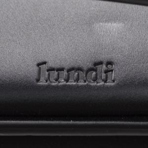 レザーバックパック Lundi Lundi メンズ フランスブランド 国内正規品 13 15インチpcケース ルンディ 国内正規品 スリム 薄い メンズ Mens 革製リュック ブラック Simon Black メンズブランドでらでら公式shop