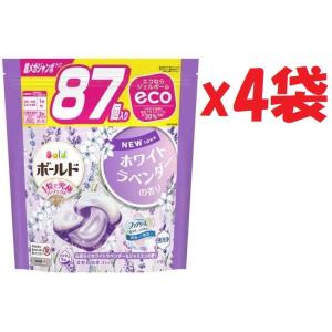 4袋セット P&G ジャパン ボールド ジェルボール 4in1 ホワイトラベンダー&ジャスミン 詰替 87個 SHUTTER