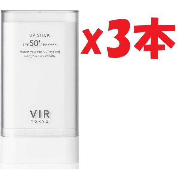 3本セット VIR TOKYO(ウィルトーキョー) 服に色移りしにくい 日焼け止め メンズ サンステ...