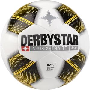 DERBYSTAR(ダービースター) サッカーボール 5号球 APUS(エイパス) X-TRA(エキストラ) TT IMS承認球 イエロー 中学生 高校生 社会人用｜derbystarjpn