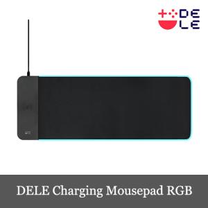DELE ゲーミングマウスパッド RGBイルミネーション 大型 滑り止め マウスパッド置くだけ充電 iOS/Android (30×80(RGB))｜dereshop