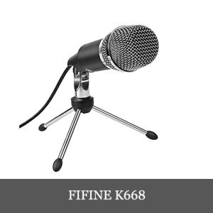 FIFINE K668 USBマイク プラグ＆プレイ ホームスタジオUSBコンデンサー Windows/Mac 正規代理店｜dereshop